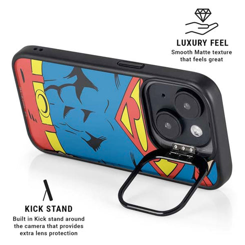 DC Comics Superman Vintage Chest iPhone 14 Kickstand Case