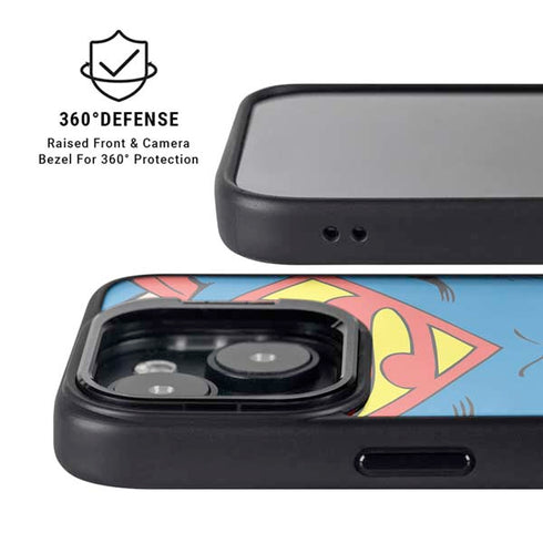 DC Comics Superman Vintage Chest iPhone 14 Kickstand Case