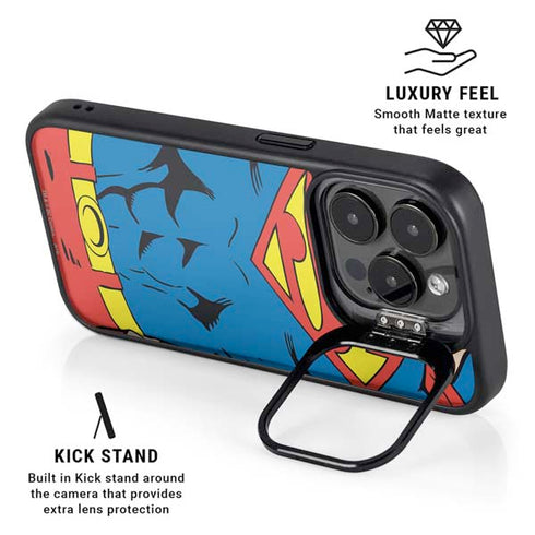 DC Comics Superman Vintage Chest iPhone 14 Pro Kickstand Case