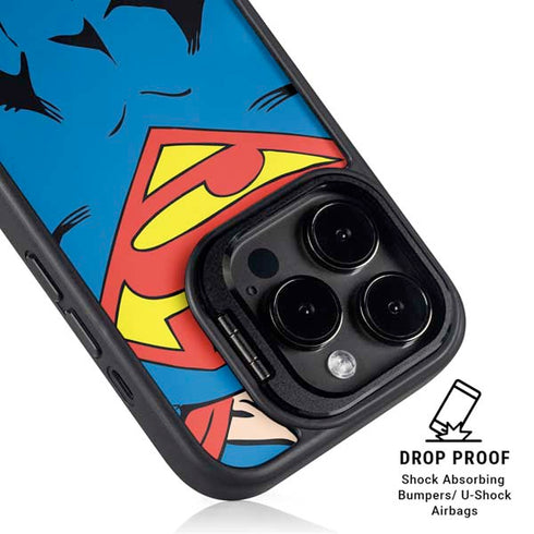 DC Comics Superman Vintage Chest iPhone 14 Pro Kickstand Case