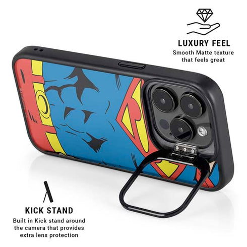DC Comics Superman Vintage Chest iPhone 15 Pro Max Kickstand Case