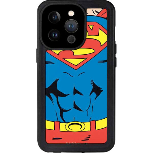 DC Comics Superman Vintage Chest iPhone 15 Pro Waterproof Case