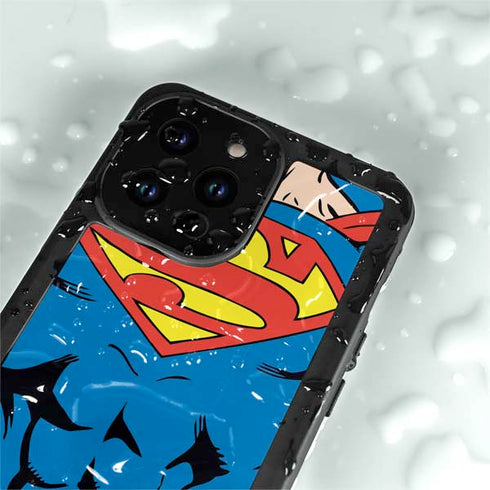 DC Comics Superman Vintage Chest iPhone 15 Pro Waterproof Case