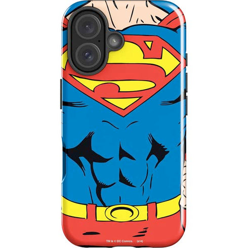 DC Comics Superman Vintage Chest iPhone 16 Impact Case