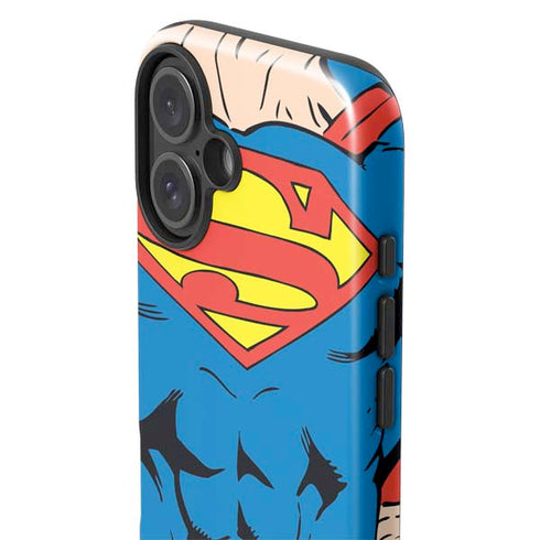 DC Comics Superman Vintage Chest iPhone 16 Impact Case