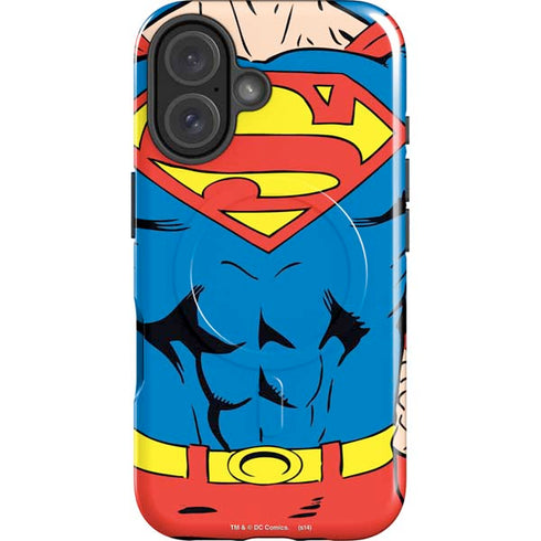 DC Comics Superman Vintage Chest iPhone 16 Magsafe Impact Case