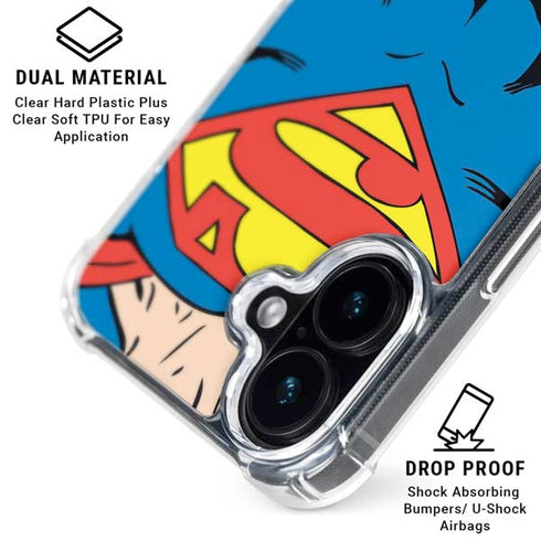 DC Comics Superman Vintage Chest iPhone 16 Plus MagSafe Case