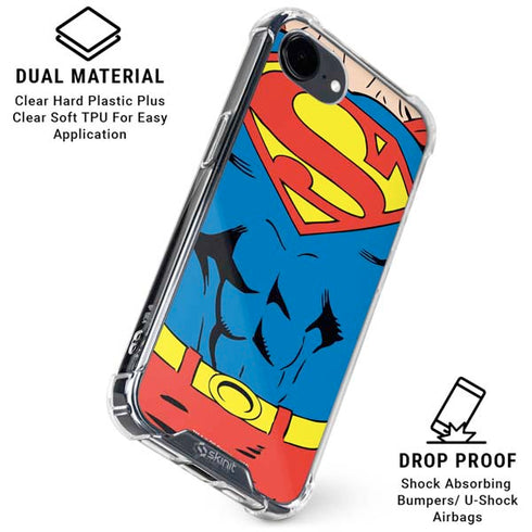 DC Comics Superman Vintage Chest iPhone 16e Clear Case