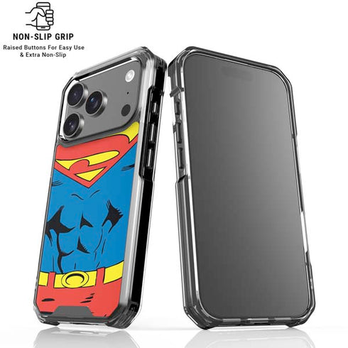 DC Comics Superman Vintage Chest iPhone 17 Pro Clear Case
