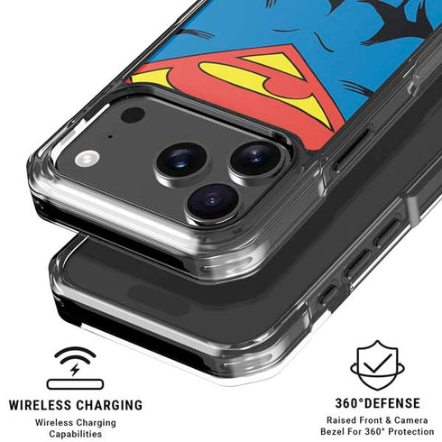 DC Comics Superman Vintage Chest iPhone 17 Pro Max Clear Case