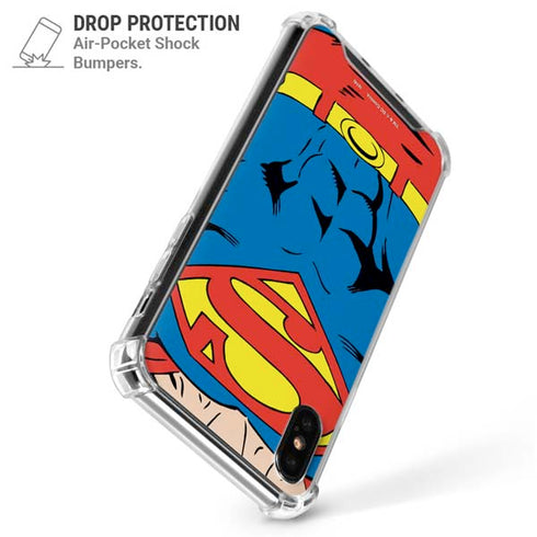 DC Comics Superman Vintage Chest iPhone X/XS Clear Case