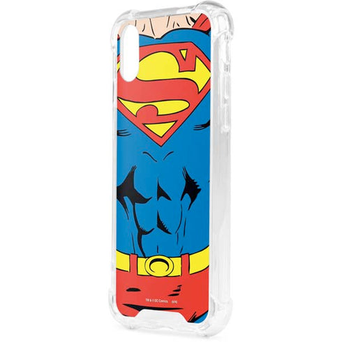 DC Comics Superman Vintage Chest iPhone XS Clear Case