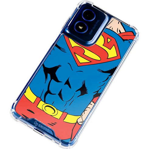 DC Comics Superman Vintage Chest Moto G 5G (2024) Clear Case
