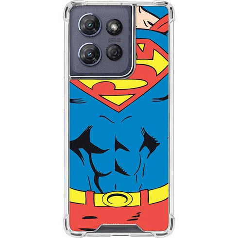 DC Comics Superman Vintage Chest Moto G Play 5G (2025) Clear Case