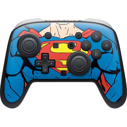 DC Comics Superman Vintage Chest Nintendo Switch 2 (2025) Pro Controller Skin
