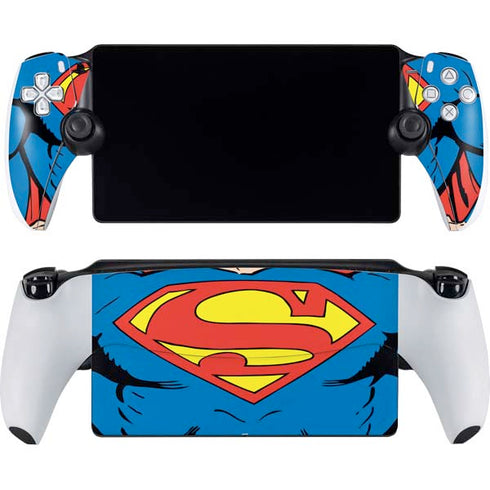 DC Comics Superman Vintage Chest PlayStation Portal Remote Player Skin