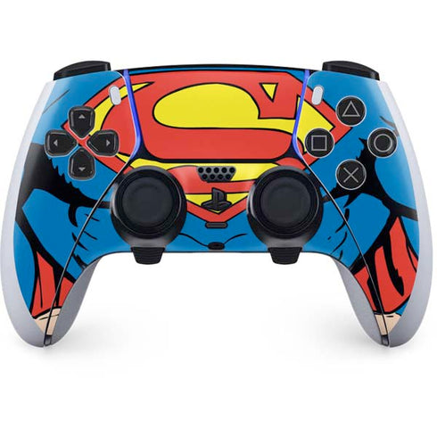 DC Comics Superman Vintage Chest PS5 DualSense Edge Pro Controller Skin