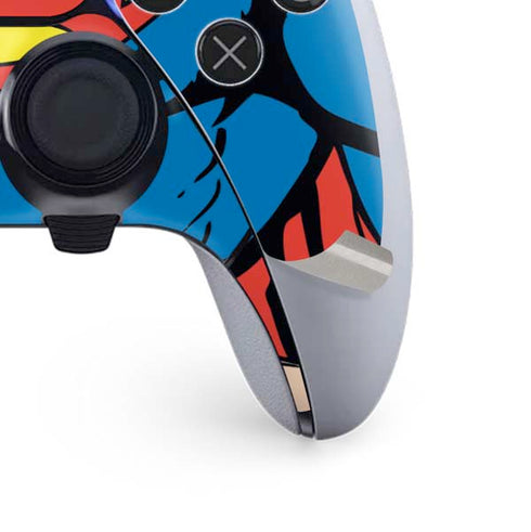 DC Comics Superman Vintage Chest PS5 DualSense Edge Pro Controller Skin