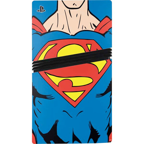 DC Comics Superman Vintage Chest PS5 Pro Bundle Skin