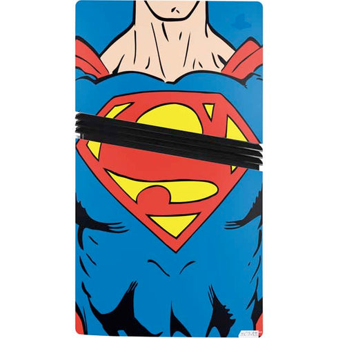 DC Comics Superman Vintage Chest PS5 Pro Bundle Skin