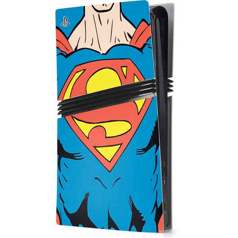 DC Comics Superman Vintage Chest PS5 Pro Console Skin