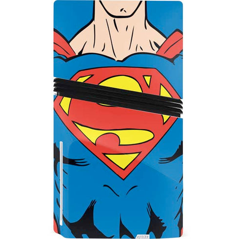 DC Comics Superman Vintage Chest PS5 Pro Disk Console Skin
