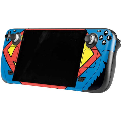 DC Comics Superman Vintage Chest Steam Deck Handheld Gaming Computer OLED Skin