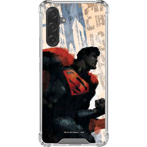 DC Comics Superman Color Sketch Galaxy A17 Clear Case