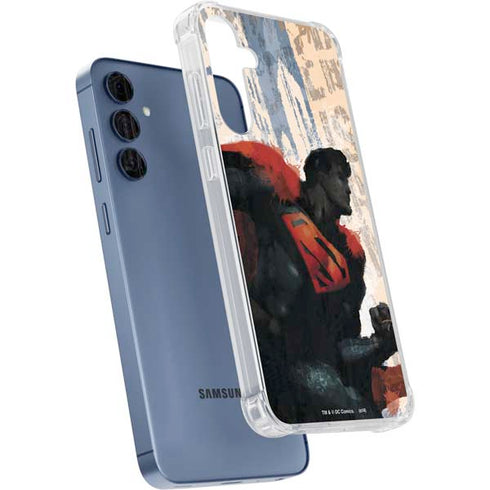 DC Comics Superman Color Sketch Galaxy A35 5G Clear Case