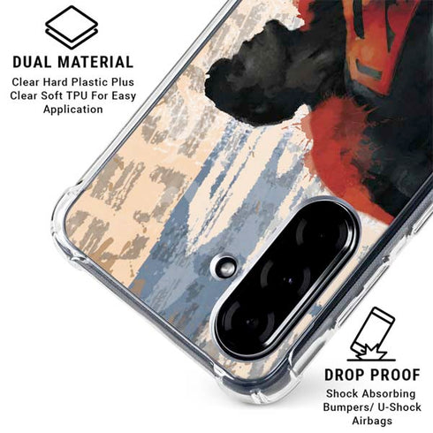 DC Comics Superman Color Sketch Galaxy A36 5G Clear Case