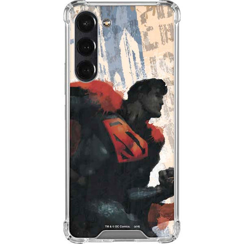 DC Comics Superman Color Sketch Galaxy S24 FE Clear Case