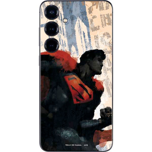 DC Comics Superman Color Sketch Galaxy S25 Plus Skin