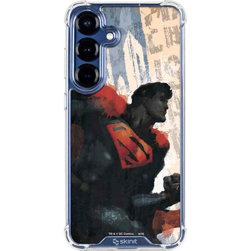 DC Comics Superman Color Sketch Galaxy S25 Plus Clear Case