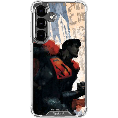 DC Comics Superman Color Sketch Galaxy S26 Clear Case