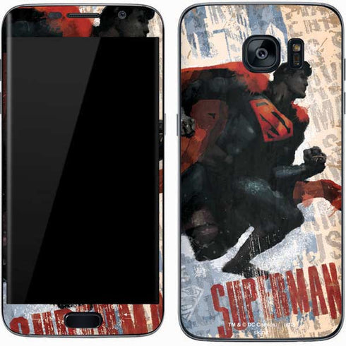 DC Comics Superman Color Sketch Galaxy S7 Skin