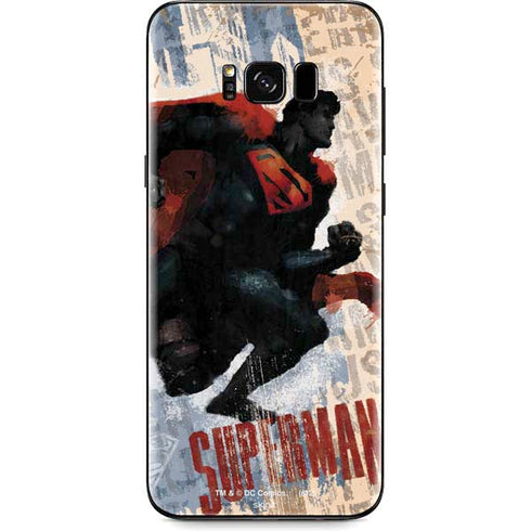 DC Comics Superman Color Sketch Galaxy S8 Plus Skin
