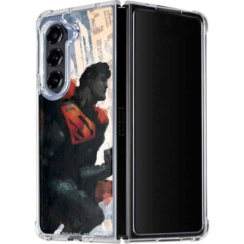 DC Comics Superman Color Sketch Galaxy Z Fold5 5G Clear Case