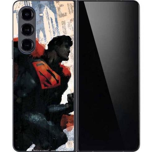 DC Comics Superman Color Sketch Galaxy Z Fold5 5G Skin