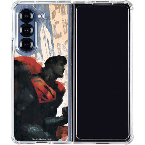 DC Comics Superman Color Sketch Galaxy Z Fold6 Clear Case