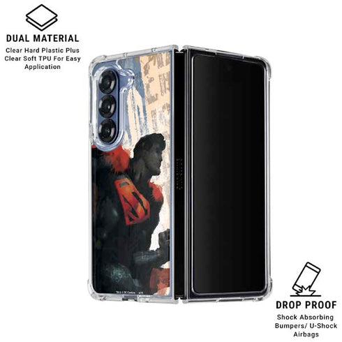 DC Comics Superman Color Sketch Galaxy Z Fold6 Clear Case