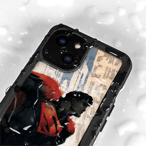 DC Comics Superman Color Sketch iPhone 15 Plus Waterproof Case