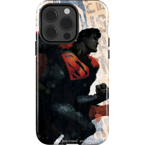 DC Comics Superman Color Sketch iPhone 15 Pro Impact Case