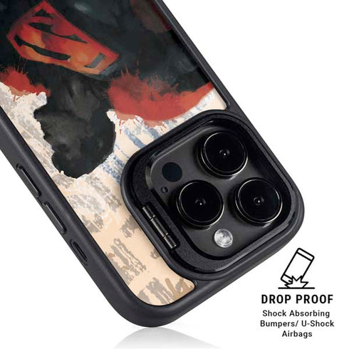 DC Comics Superman Color Sketch iPhone 15 Pro Max Kickstand Case