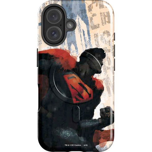 DC Comics Superman Color Sketch iPhone 16 Magsafe Impact Case