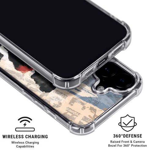 DC Comics Superman Color Sketch iPhone 16 Plus Clear Case