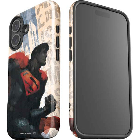 DC Comics Superman Color Sketch iPhone 16 Plus Impact Case