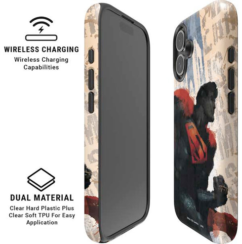 DC Comics Superman Color Sketch iPhone 16 Plus Magsafe Impact Case