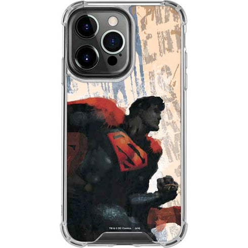DC Comics Superman Color Sketch iPhone 16 Pro Clear Case