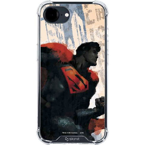 DC Comics Superman Color Sketch iPhone 16e Clear Case