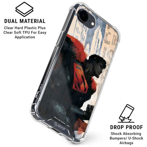 DC Comics Superman Color Sketch iPhone 16e Clear Case